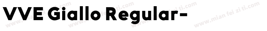 VVE Giallo Regular字体转换